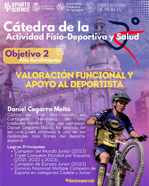 Cartel C�tedra de la actividad F�sio-Deportiva